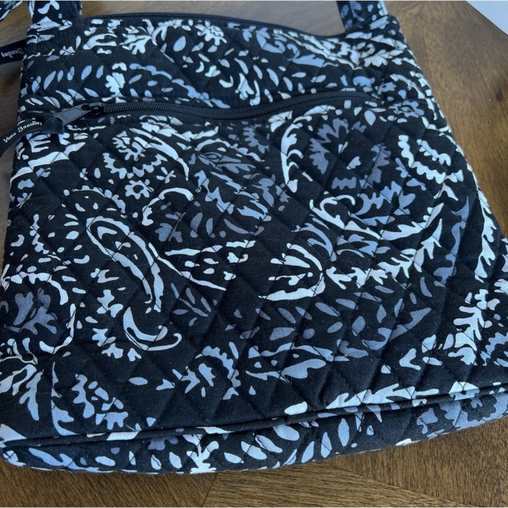 Vera Bradley Black and White Paisley Crossbody Bag